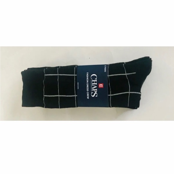 New Chaps Fashion Dress Crew Socks 5 Pairs size 9-11 - Picture 14 of 16